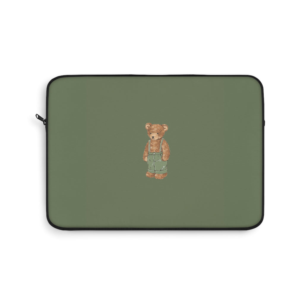 LIGHT GREEN TEDDY BEAR IPAD & LAPTOP SLEEVE
