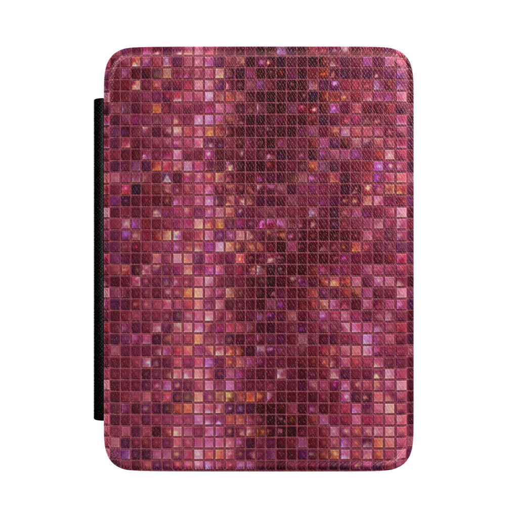 PLUM BURGUNDY MOSAIC KINDLE CASE HARDCOVER