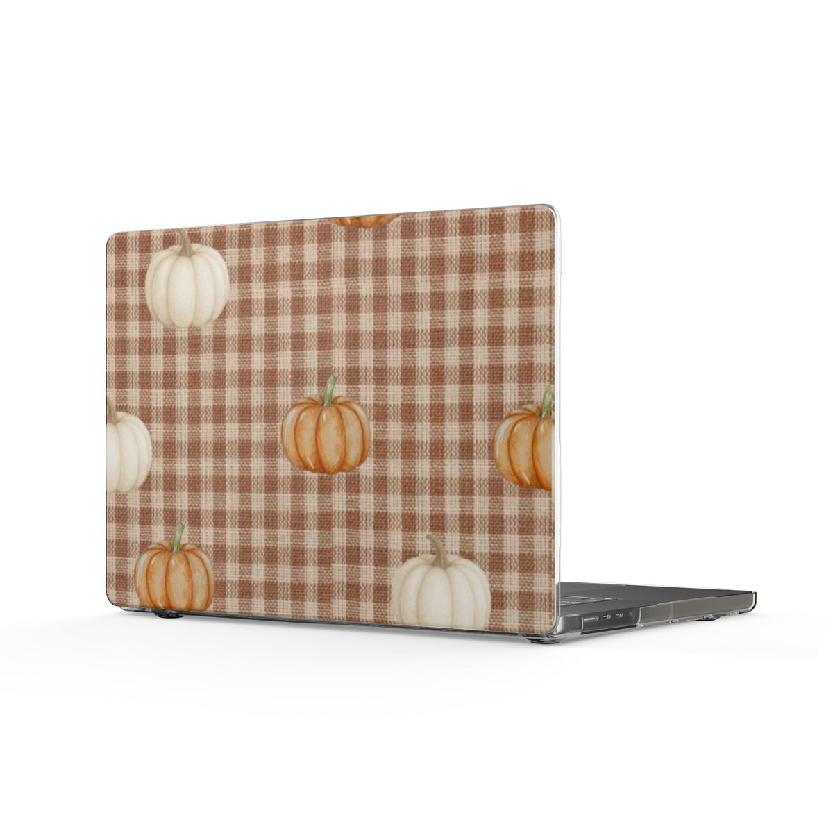 MOCHA GINGHAM PUMPKINS MACBOOK COVERS