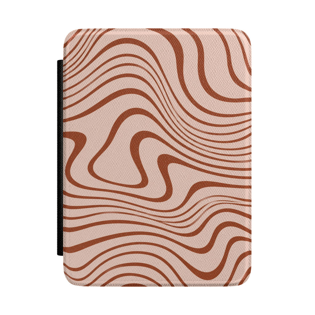 CINNAMON WAVE KINDLE CASE HARDCOVER