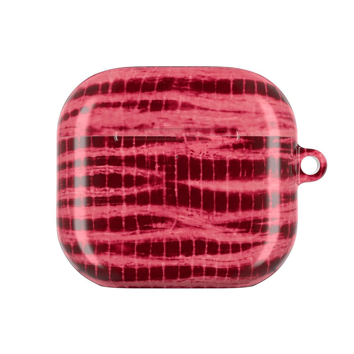 CHERRY RED BURGUNDY COASTAL WASH AIRPOD CASE
