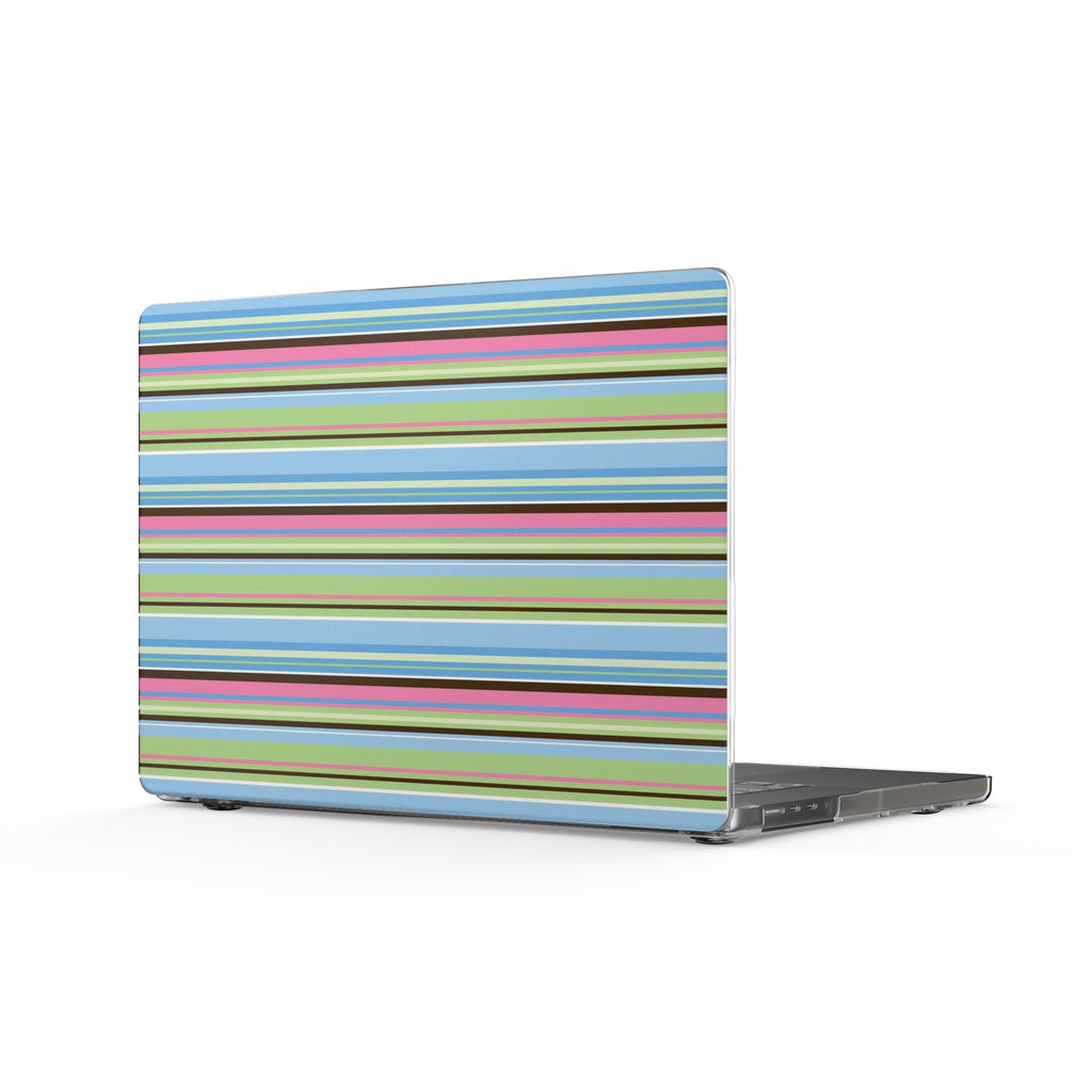 BLUE CABANA STRIPES MACBOOK COVERS