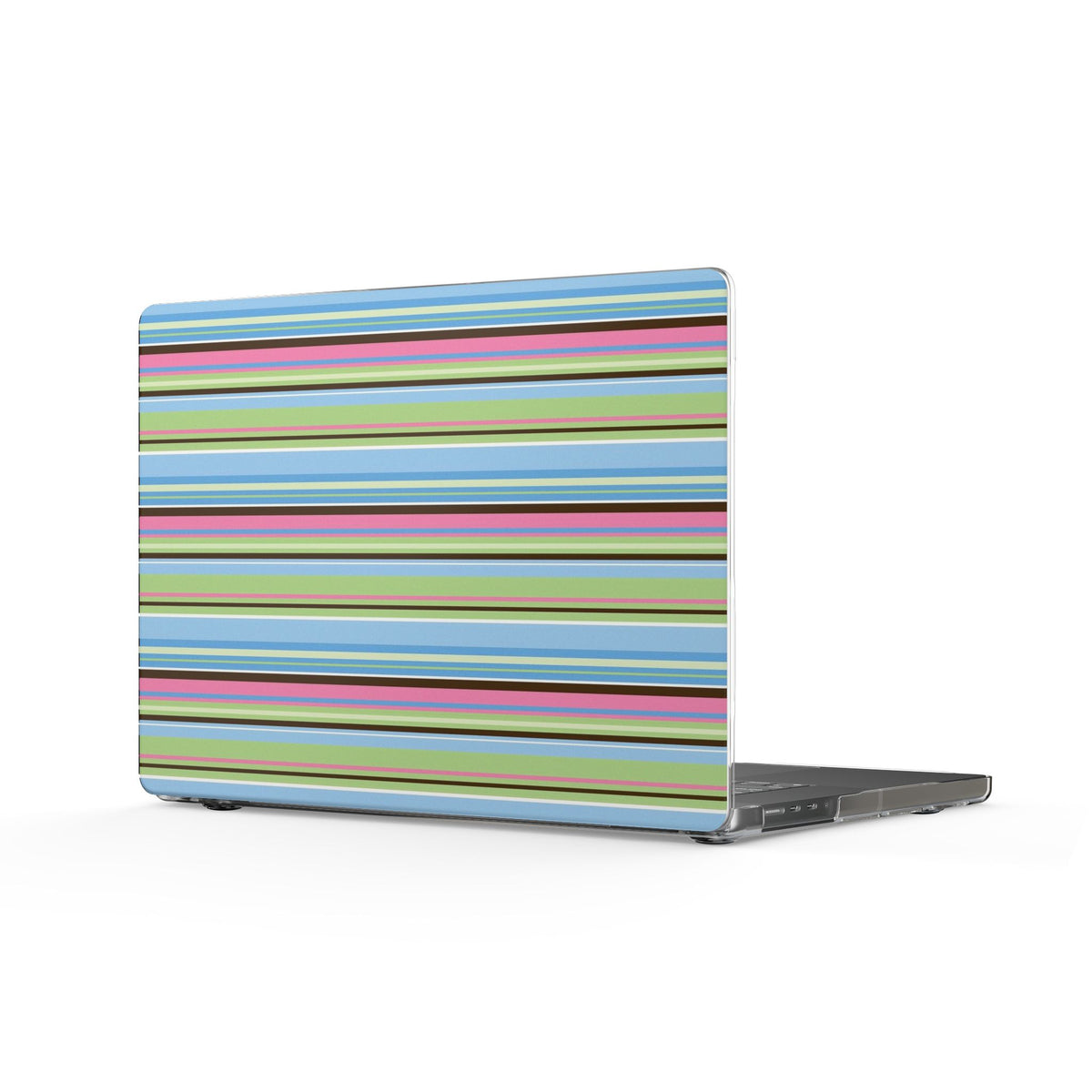 BLUE CABANA STRIPES MACBOOK COVERS