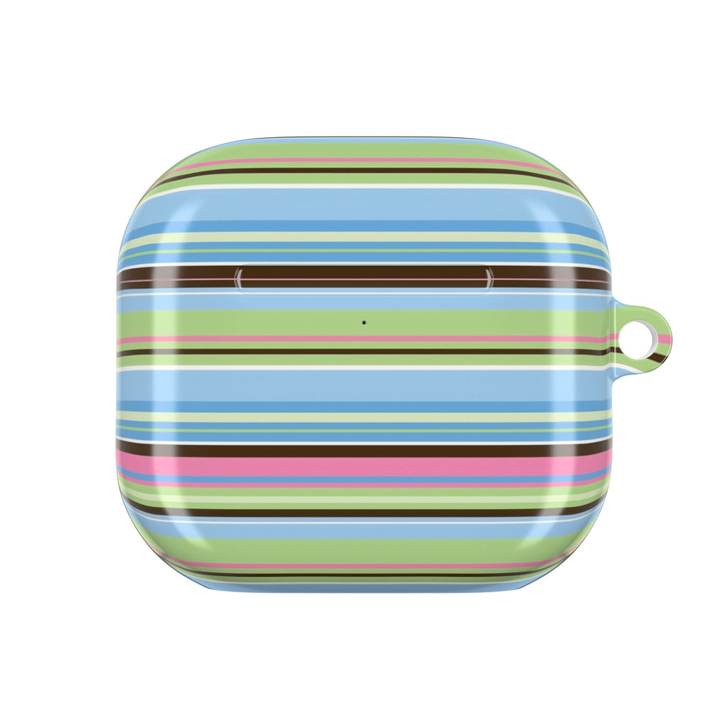 BLUE CABANA STRIPES AIRPOD CASE