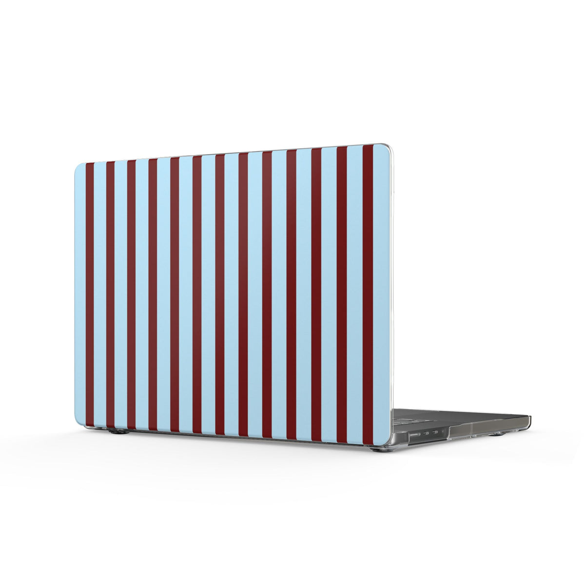 GLACIER BLUE & BURGUNDY STRIPED MACBOOK COVERS