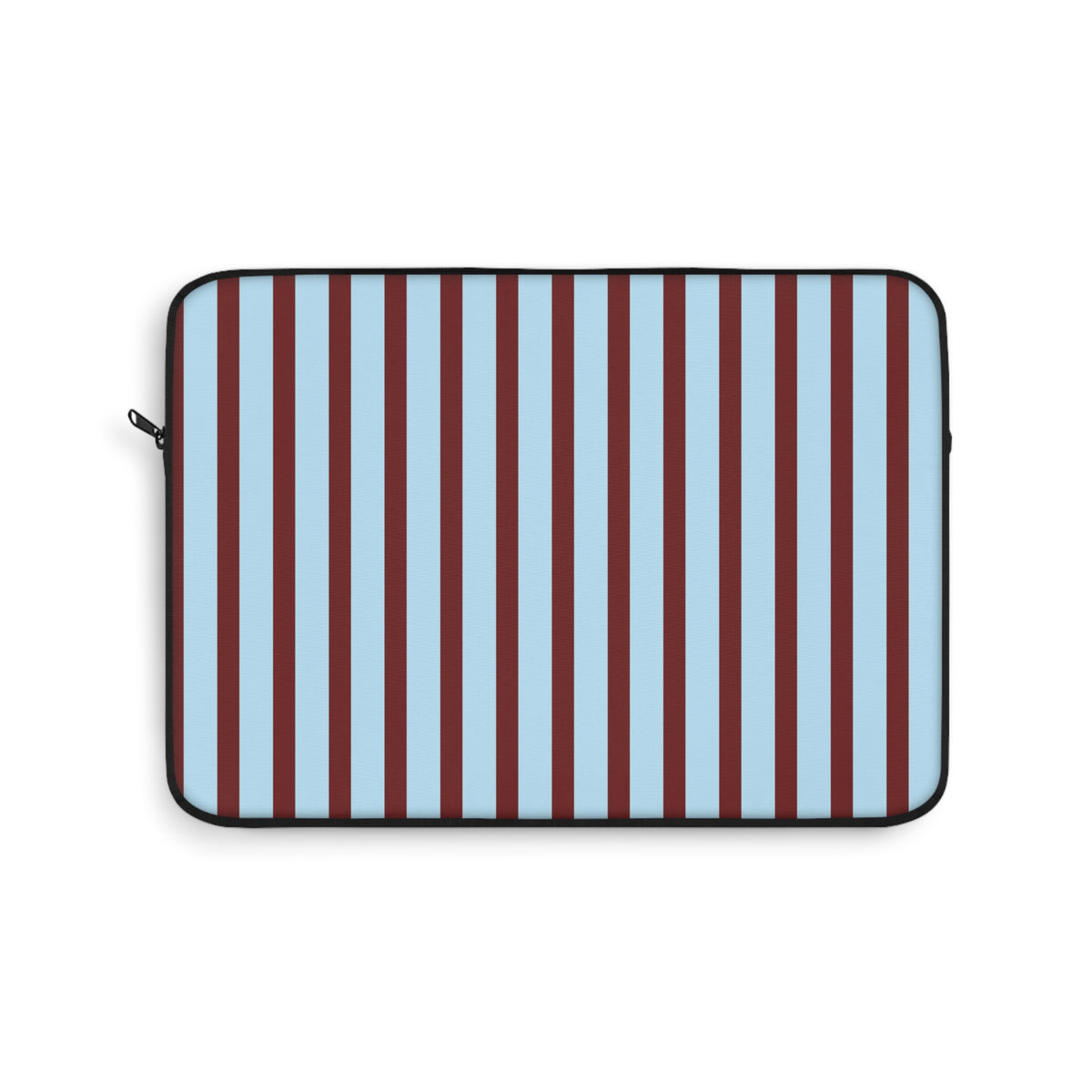 GLACIER BLUE & BURGUNDY STRIPED KINDLE IPAD & LAPTOP SLEEVE