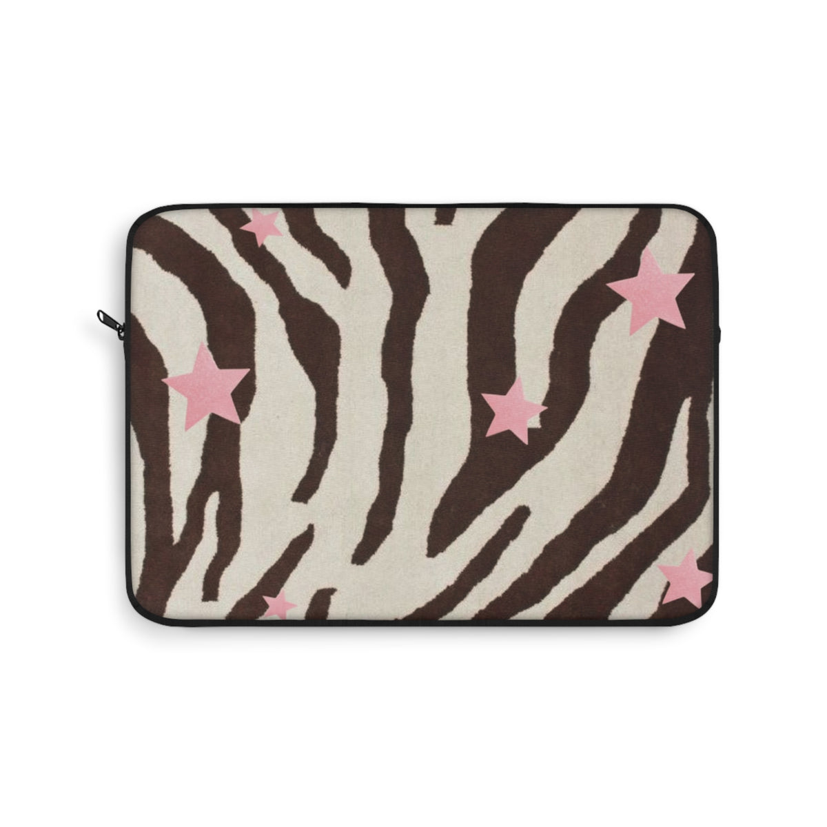 BROWN ZEBRA PINK STARS KINDLE IPAD & LAPTOP SLEEVE