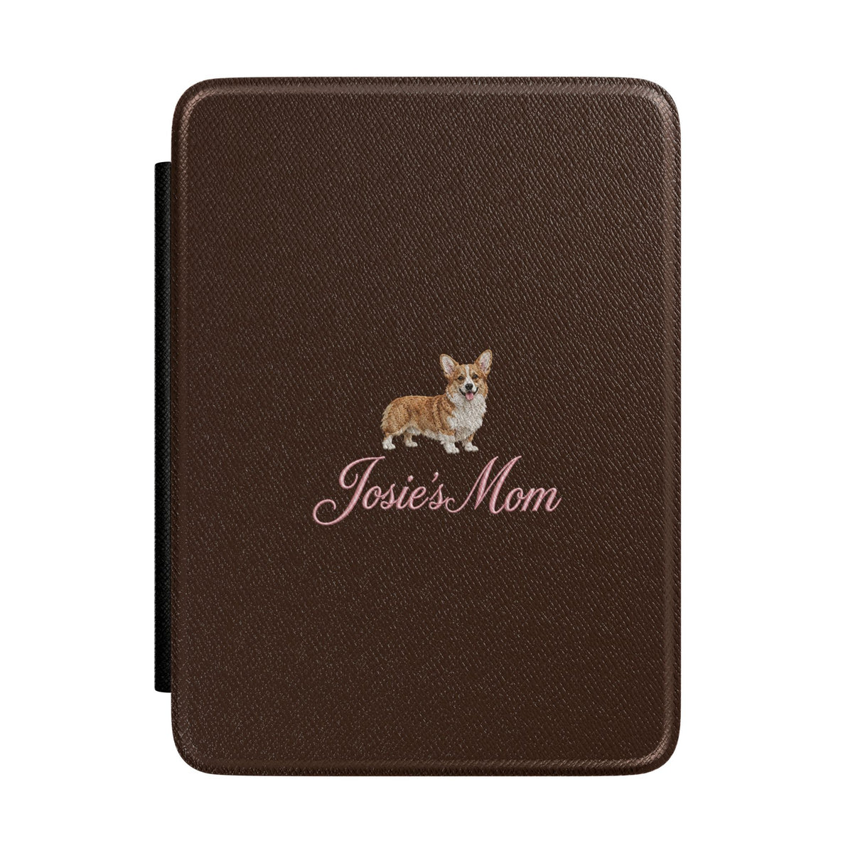 PERSONALIZED BROWN CORGI DOG MOM CUSTOM NAME KINDLE CASE HARDCOVER