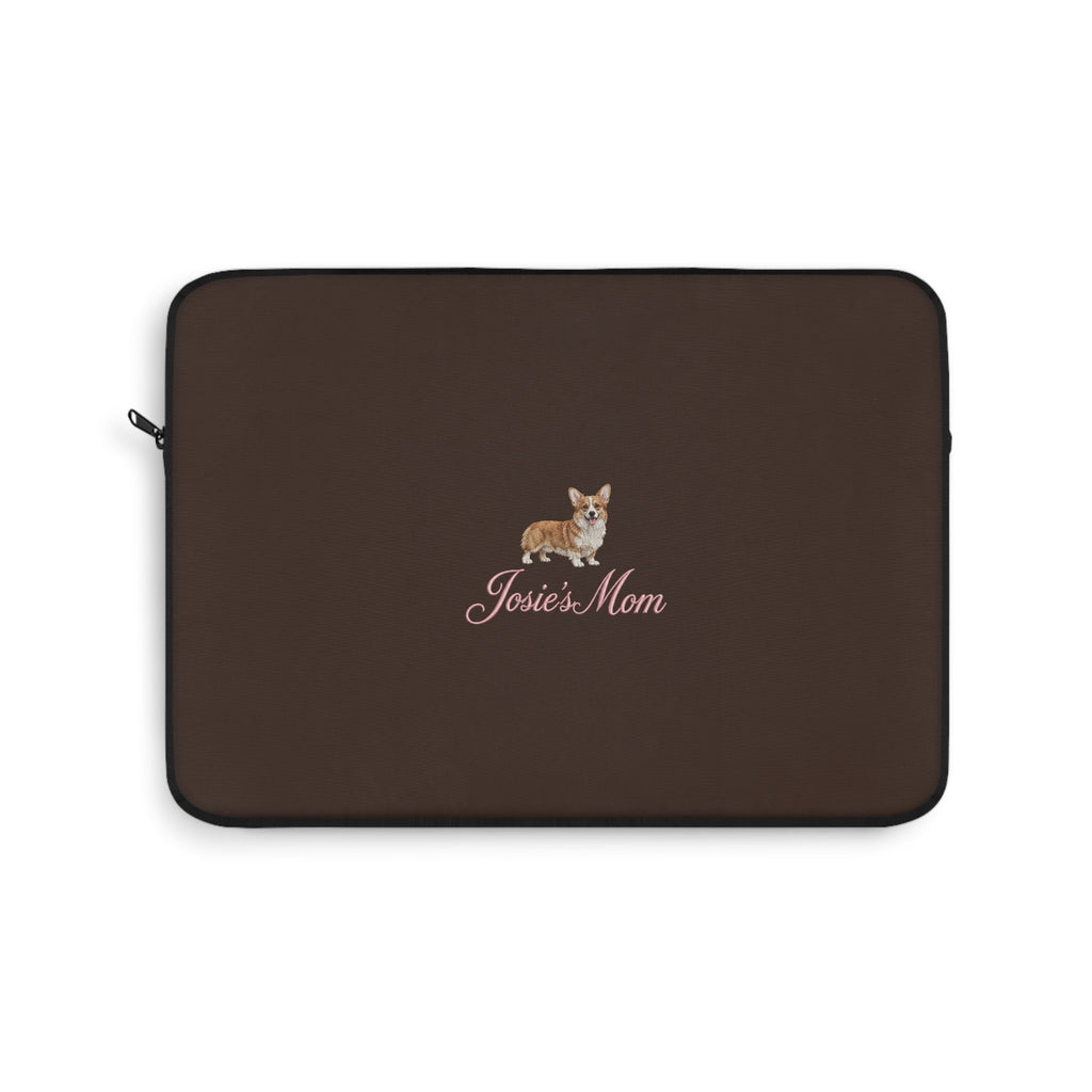 PERSONALIZED BROWN CORGI DOG MOM CUSTOM NAME KINDLE IPAD & LAPTOP SLEEVE