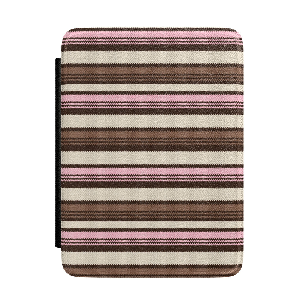 PINK TRUFFLE STRIPES KINDLE CASE HARDCOVER
