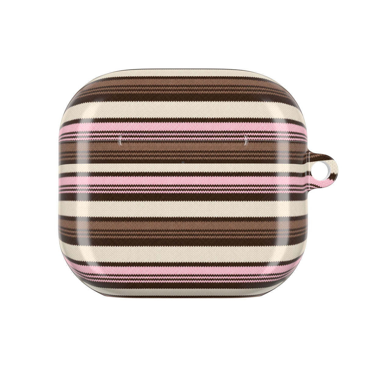 PINK TRUFFLE STRIPES AIRPOD CASE