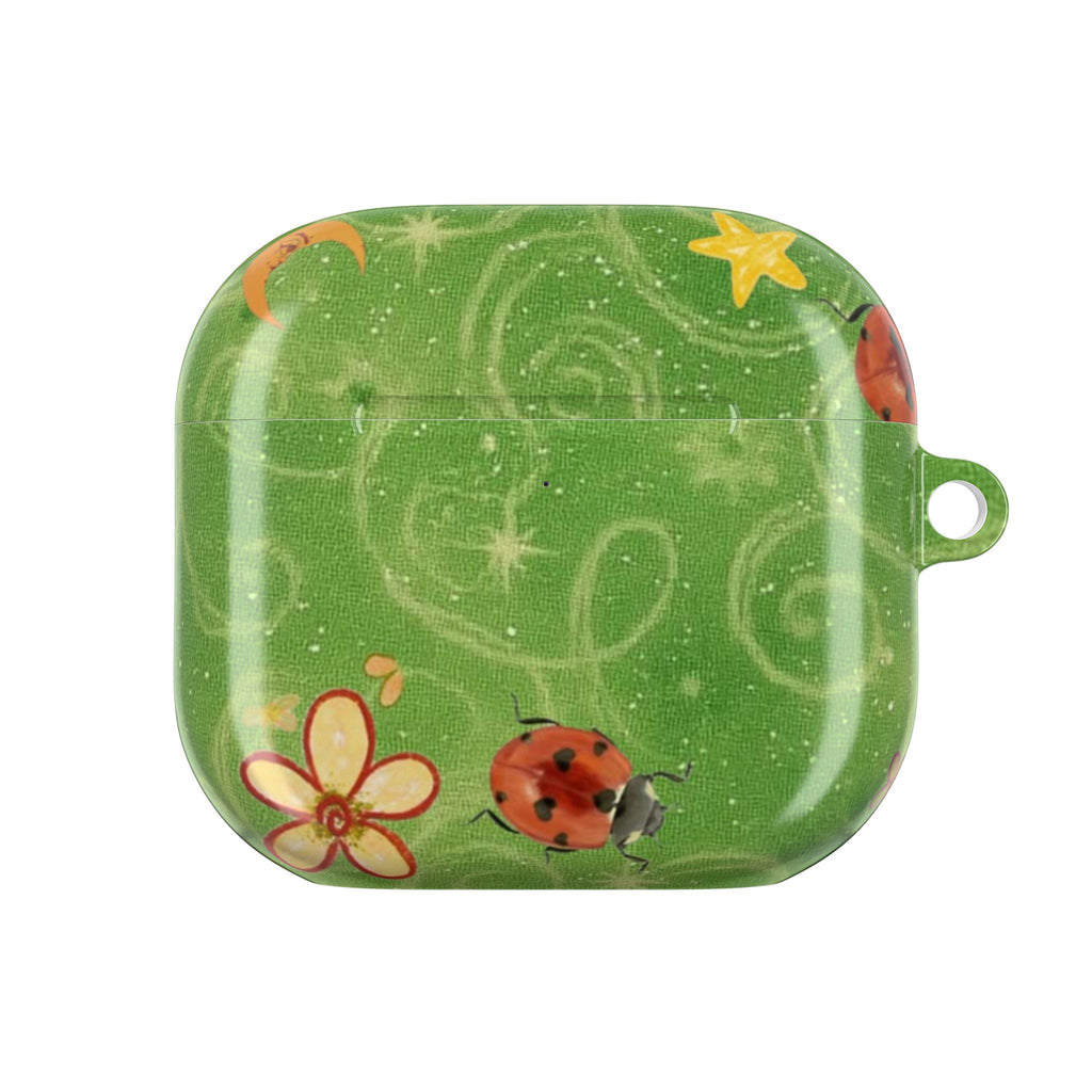 GREEN PIXIE LADYBUG WHIMSY AIRPOD CASE