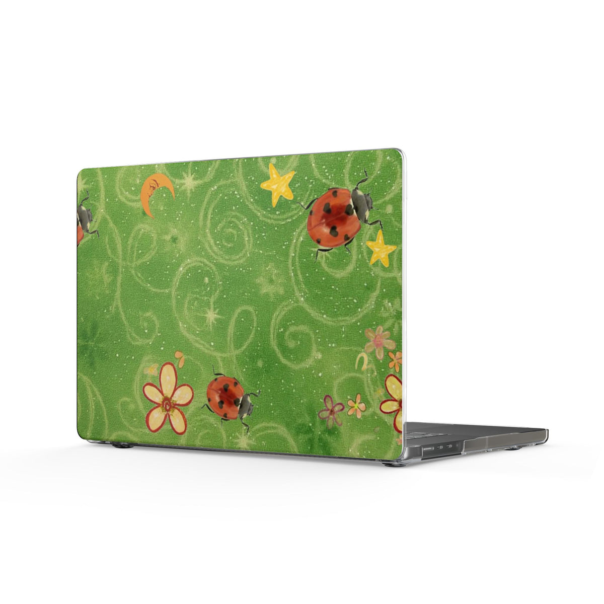 GREEN PIXIE LADYBUG WHIMSY MACBOOK COVERS