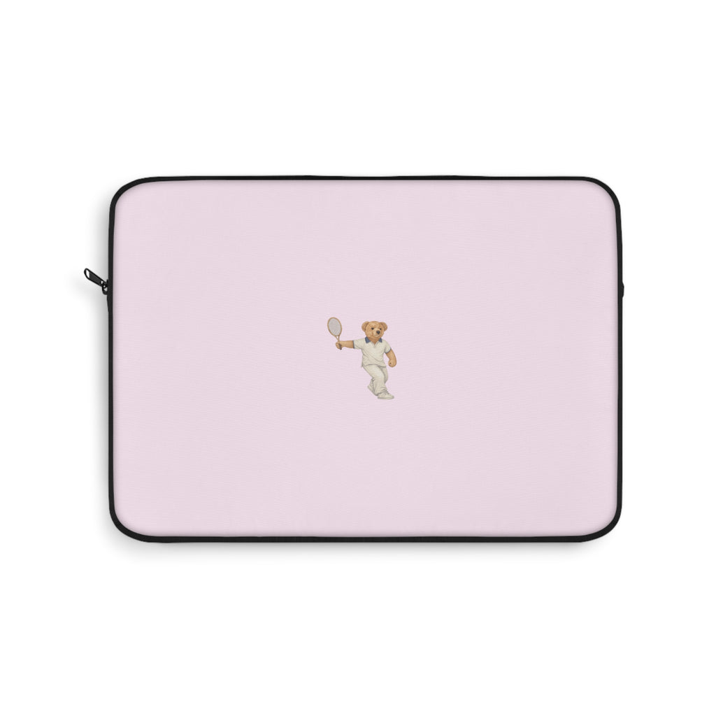 BABY PINK TENNIS TEDDY BEAR KINDLE IPAD & LAPTOP SLEEVE