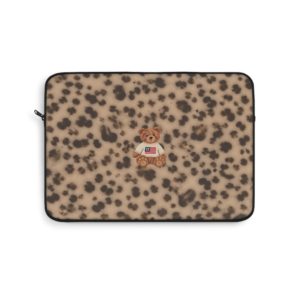 TORTOISE AMERICANA TEDDY BEAR KINDLE IPAD & LAPTOP SLEEVE