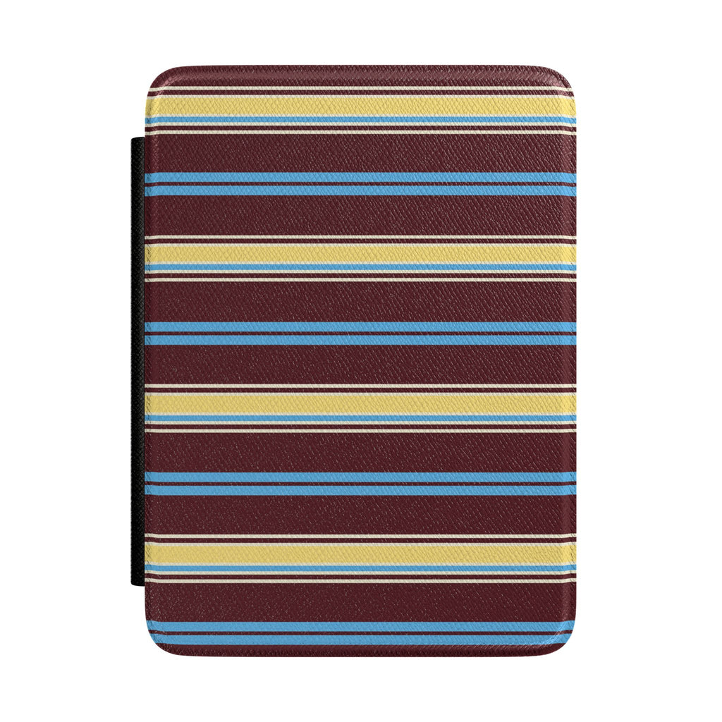 BURGUNDY BLUEBERRY STRIPES KINDLE CASE HARDCOVER