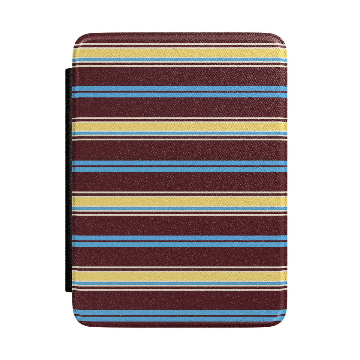 BURGUNDY BLUEBERRY STRIPES KINDLE CASE HARDCOVER