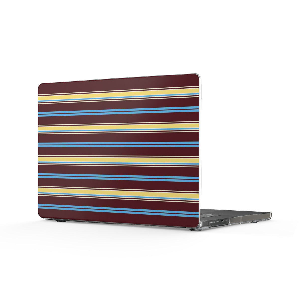 BURGUNDY BLUEBERRY STRIPES MACBOOK COVERS