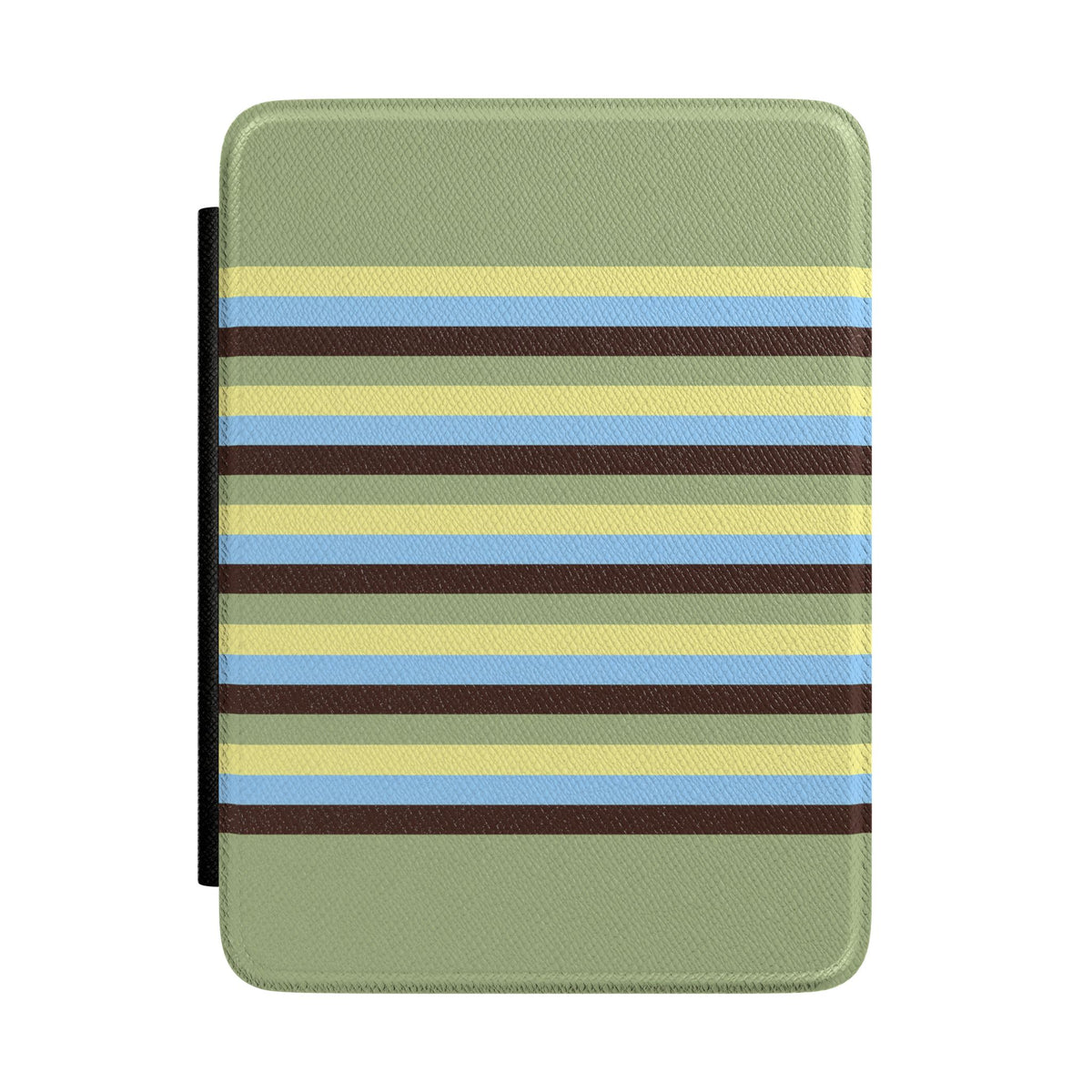 PISTACHIO STRIPES KINDLE CASE HARDCOVER