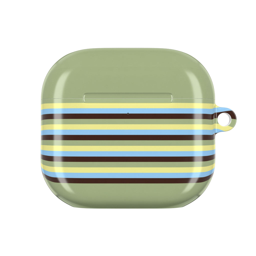 PISTACHIO STRIPES AIRPOD CASE