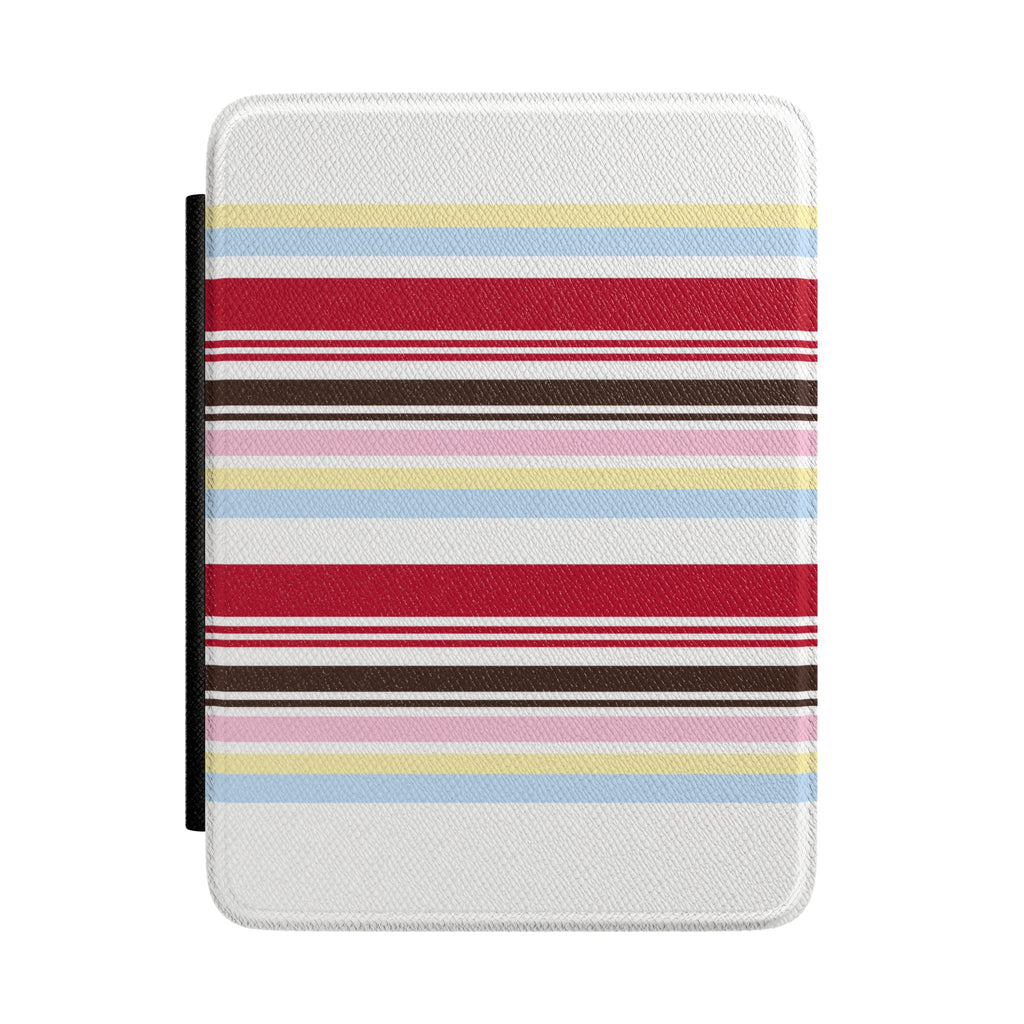 CHERRY SUNDAE STRIPES KINDLE CASE HARDCOVER