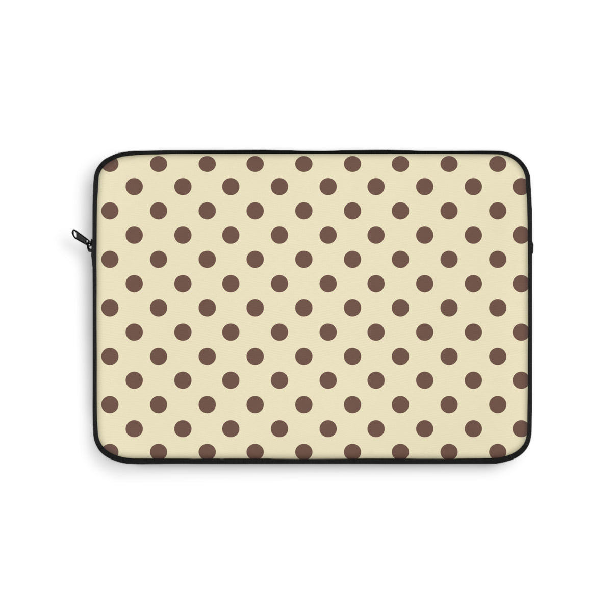 BUTTER YELLOW BROWN POLKA DOTS KINDLE IPAD & LAPTOP SLEEVE