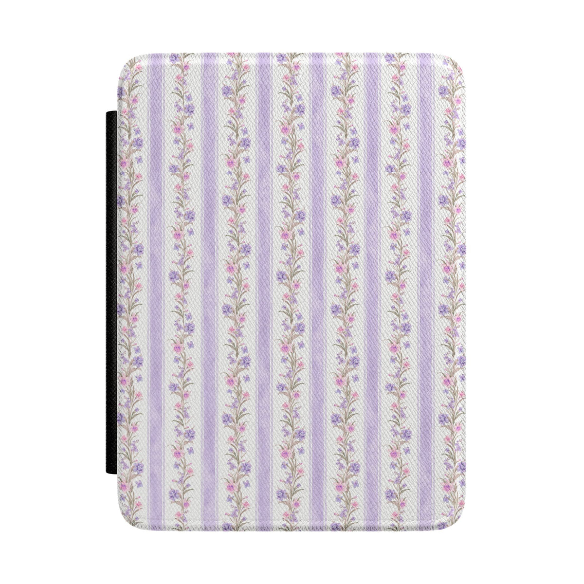 PURPLE STRIPES FLORAL KINDLE CASE HARDCOVER