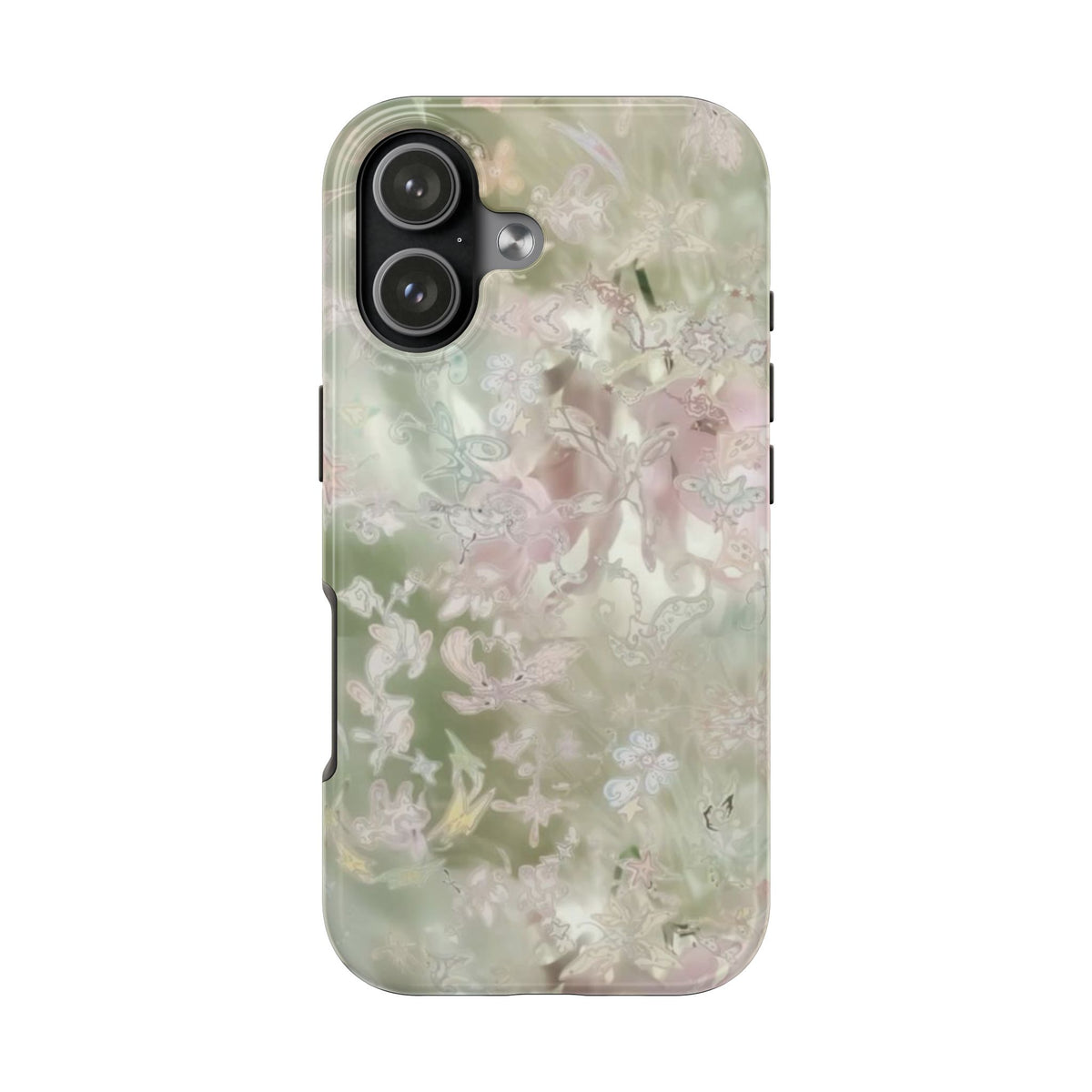 WHIMSY GREEN FLORAL PHONE CASE