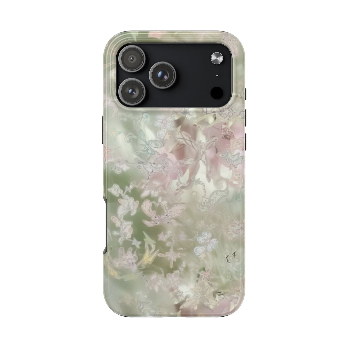 WHIMSY GREEN FLORAL PHONE CASE