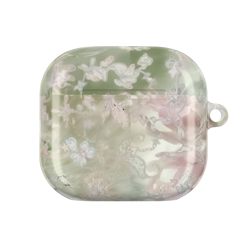WHIMSY GREEN FLORAL AIRPOD CASE