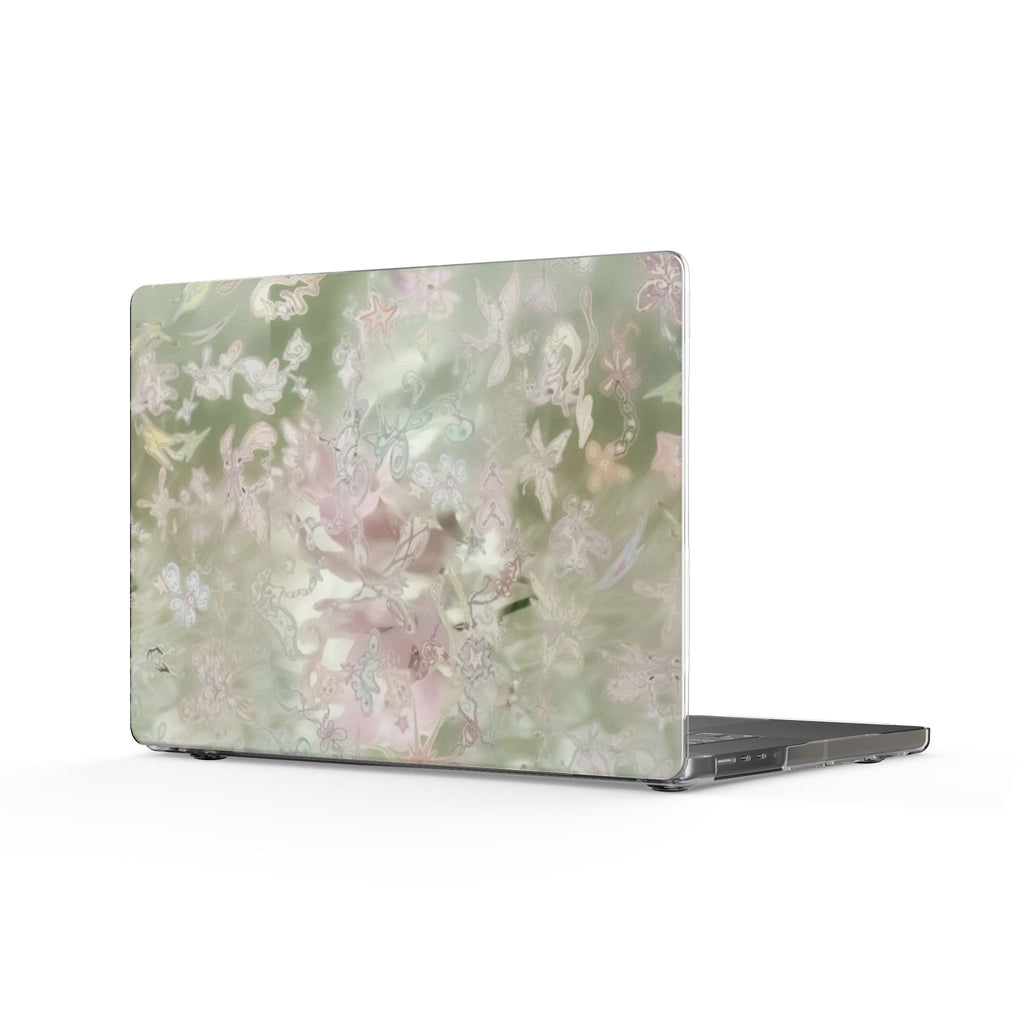 WHIMSY GREEN FLORAL MACBOOK COVERS