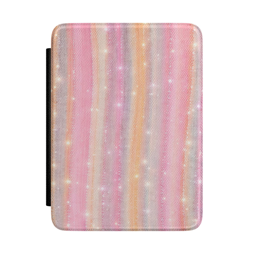 PINK FAIRY DUST STRIPES KINDLE CASE HARDCOVER