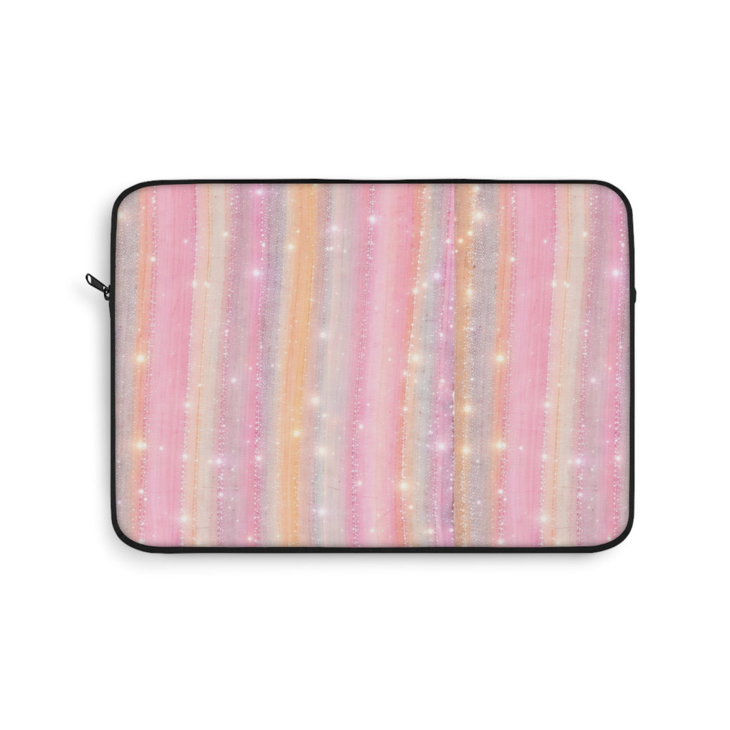 PINK FAIRY DUST STRIPES KINDLE IPAD & LAPTOP SLEEVE