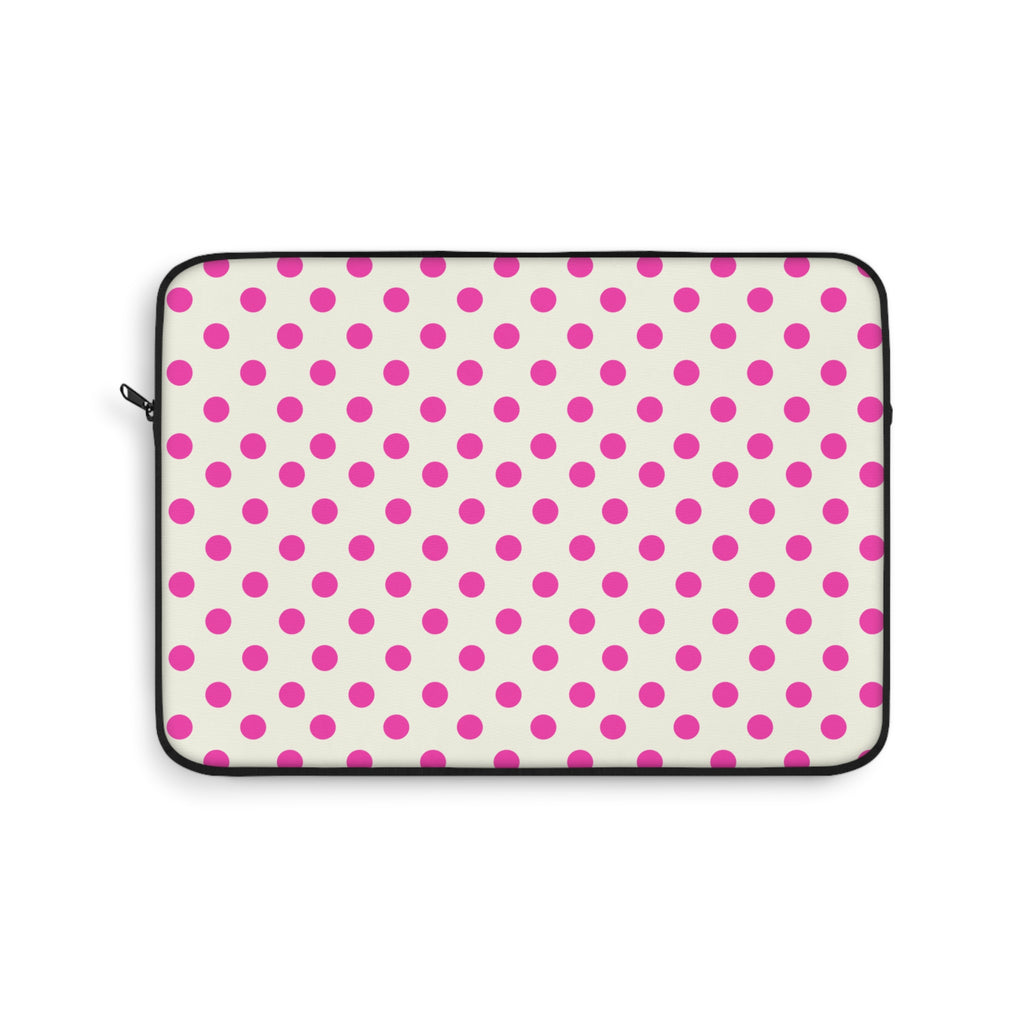 LYCHEE CREAM POLKA DOTS KINDLE IPAD & LAPTOP SLEEVE