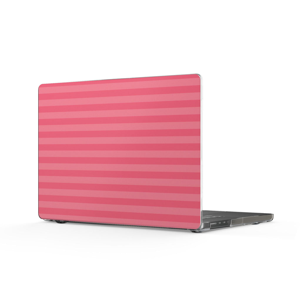 SALMON ROSE STRIPES MACBOOK COVERS