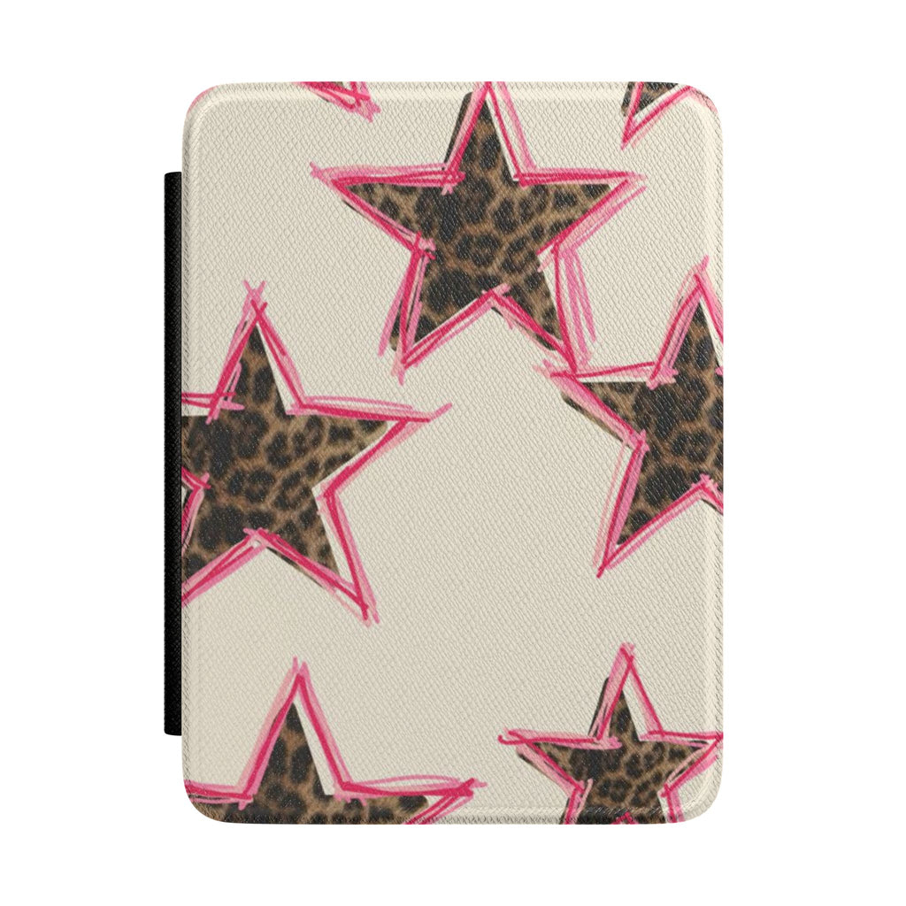 LEOPARD STARS KINDLE CASE HARDCOVER