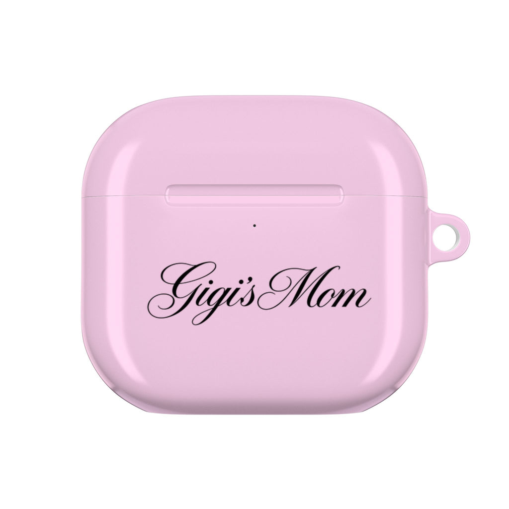 PERSONALIZED PINK CLASSIC CUSTOM MOM NAME AIRPOD CASE