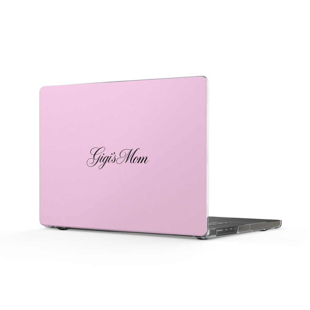 PERSONALIZED PINK CLASSIC CUSTOM MOM NAME MACBOOK COVERS
