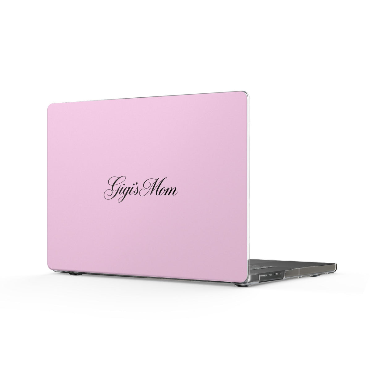PERSONALIZED PINK CLASSIC CUSTOM MOM NAME MACBOOK COVERS