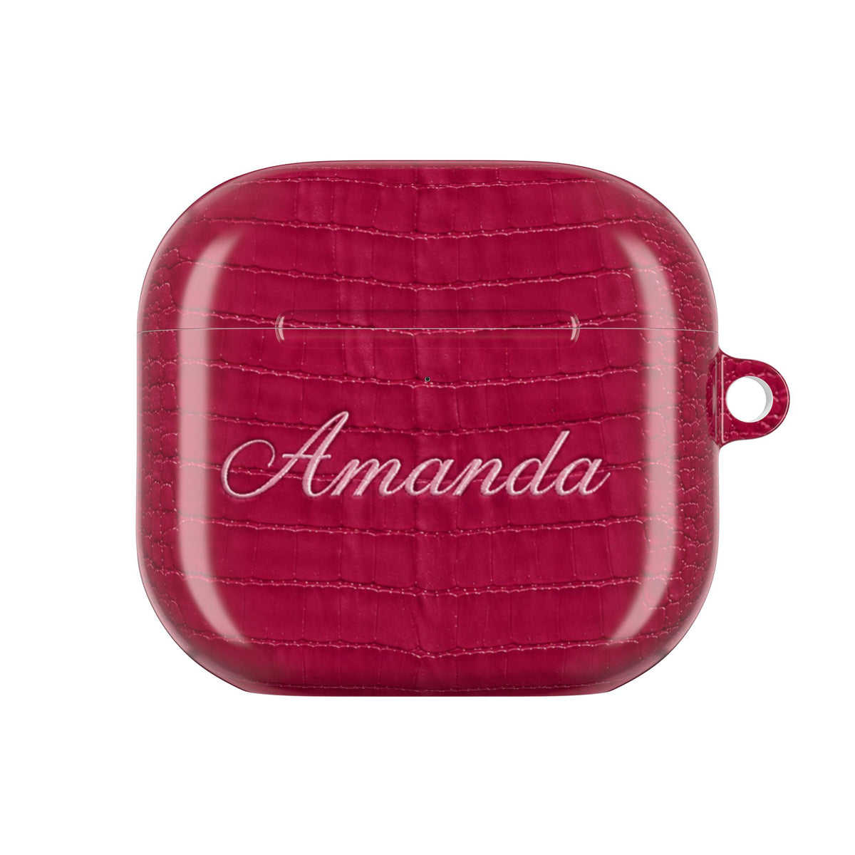 PERSONALIZED PRINTED RASPBERRY CROC NAME CUSTOM AIRPOD CASE
