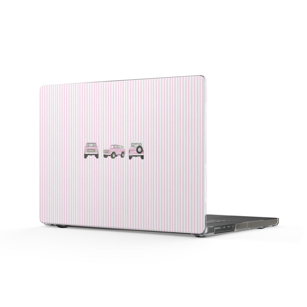 PINK STRIPES PINK VINTAGE BRONCO MACBOOK COVERS