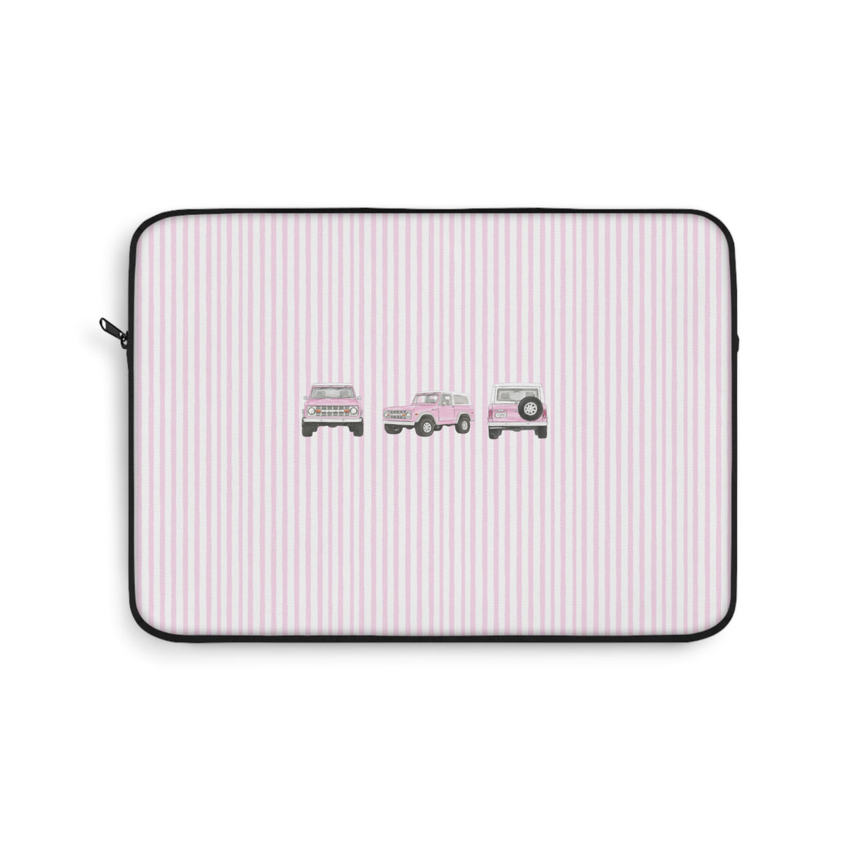 PINK STRIPES PINK VINTAGE BRONCO KINDLE IPAD & LAPTOP SLEEVE
