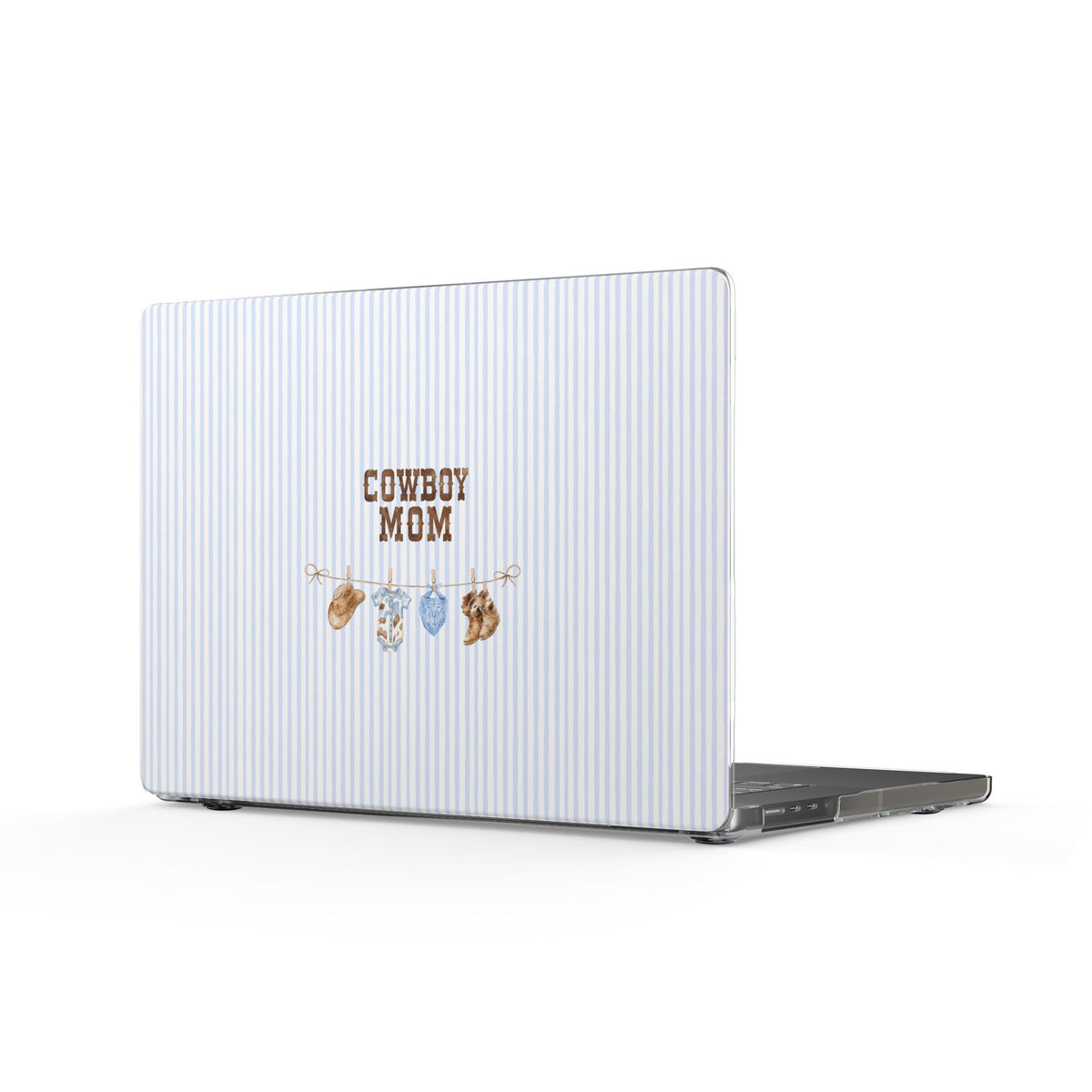 BLUE STRIPES COWBOY MOM COUNTRY MACBOOK COVERS