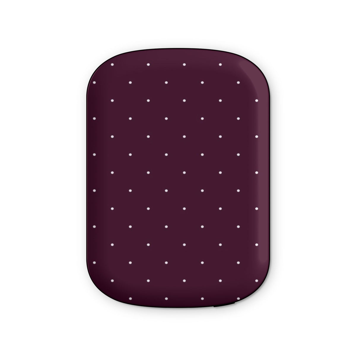 DARK CHERRY BURGUNDY MINI POLKA DOTS PORTABLE MAGSAFE CHARGER BATTERY PACK