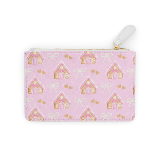 PINK GINGERBREAD LEATHER POUCH