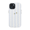 BLUE LACE KNIT JACQUARD PHONE CASE