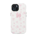 PINK BOW COQUETTE PHONE CASE