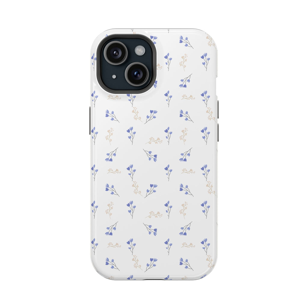 BLUE & BEIGE DITSY FLORAL PHONE CASE