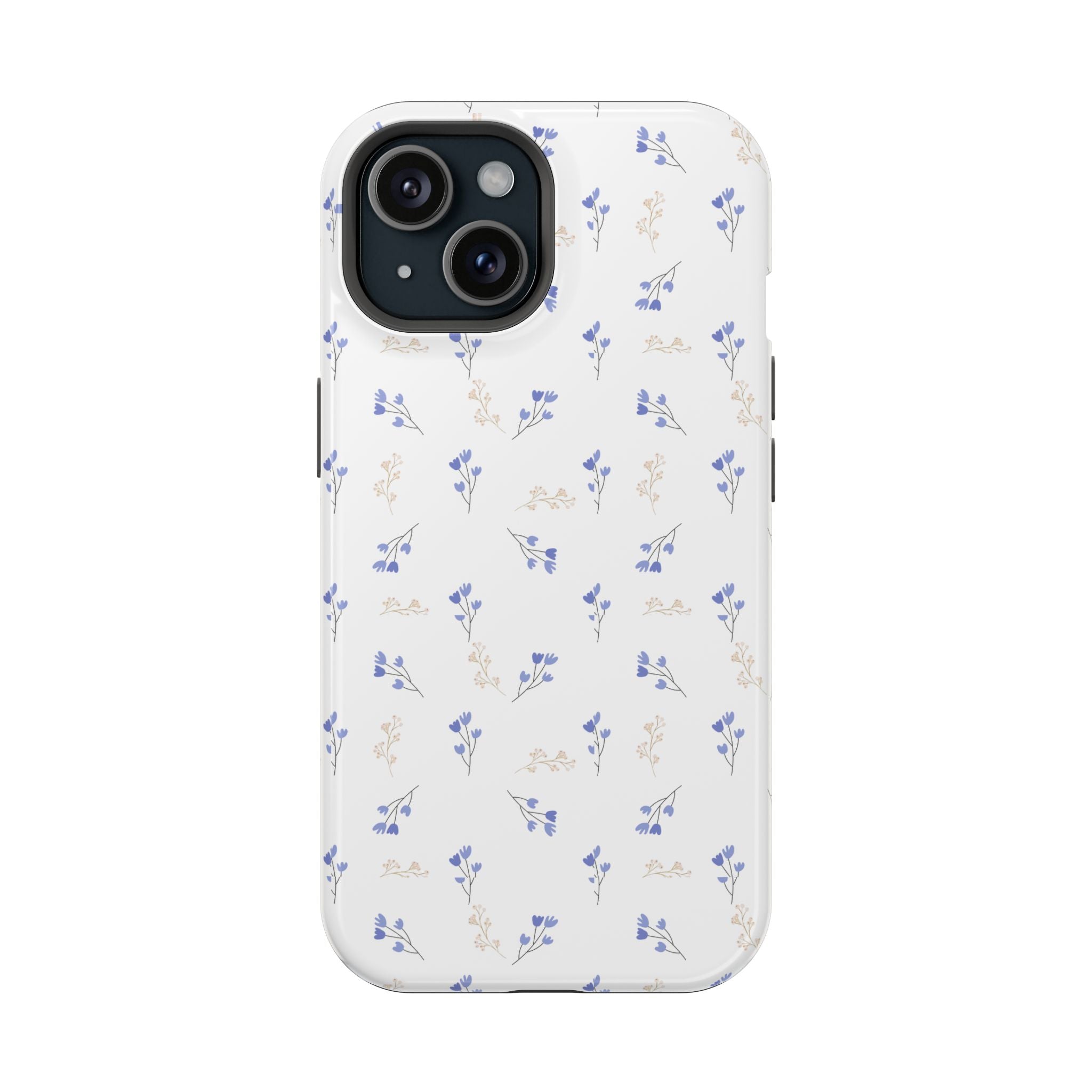 BLUE & BEIGE DITSY FLORAL PHONE CASE