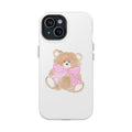 OVERSIZED PINK BOW TEDDY BEAR PHONE CASE